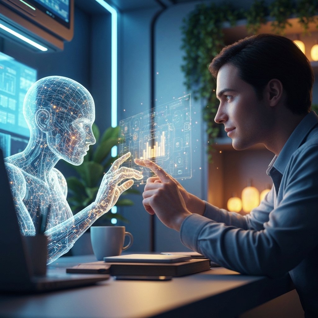 AI와 인간 협업의 이상적인 형태 관련 이미지