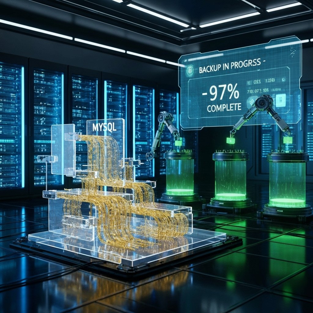 MySQL 데이터베이스 자동 백업 시스템 관련 이미지