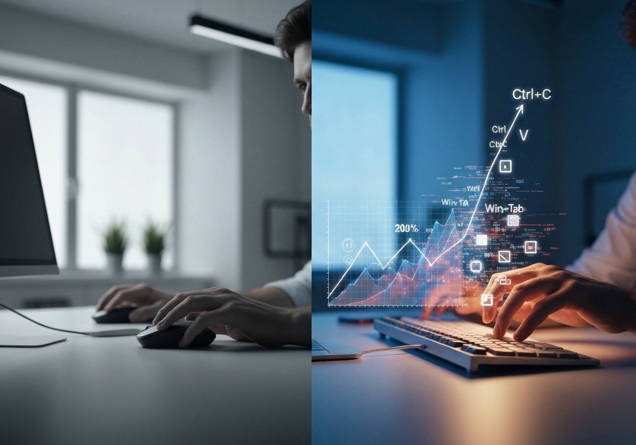 윈도우 단축키로 작업 속도 2배 올리기